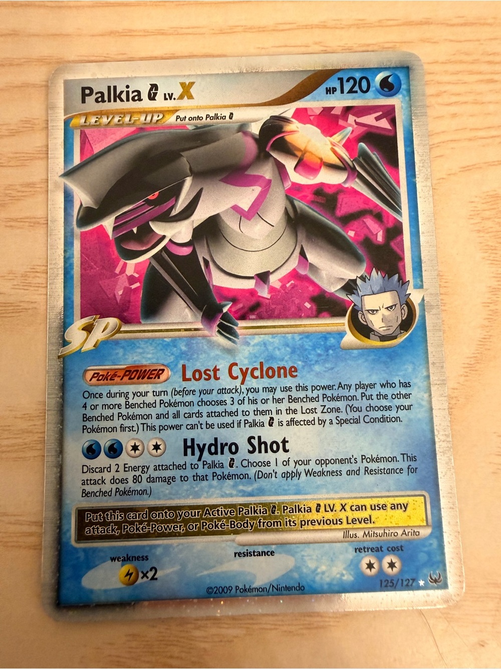 Palkia LV. X Platinum Pokemon Card